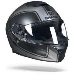 Shark Spartan 1.2 Priona AKA Mat Antraciet Zwart Antraciet Integraalhelm