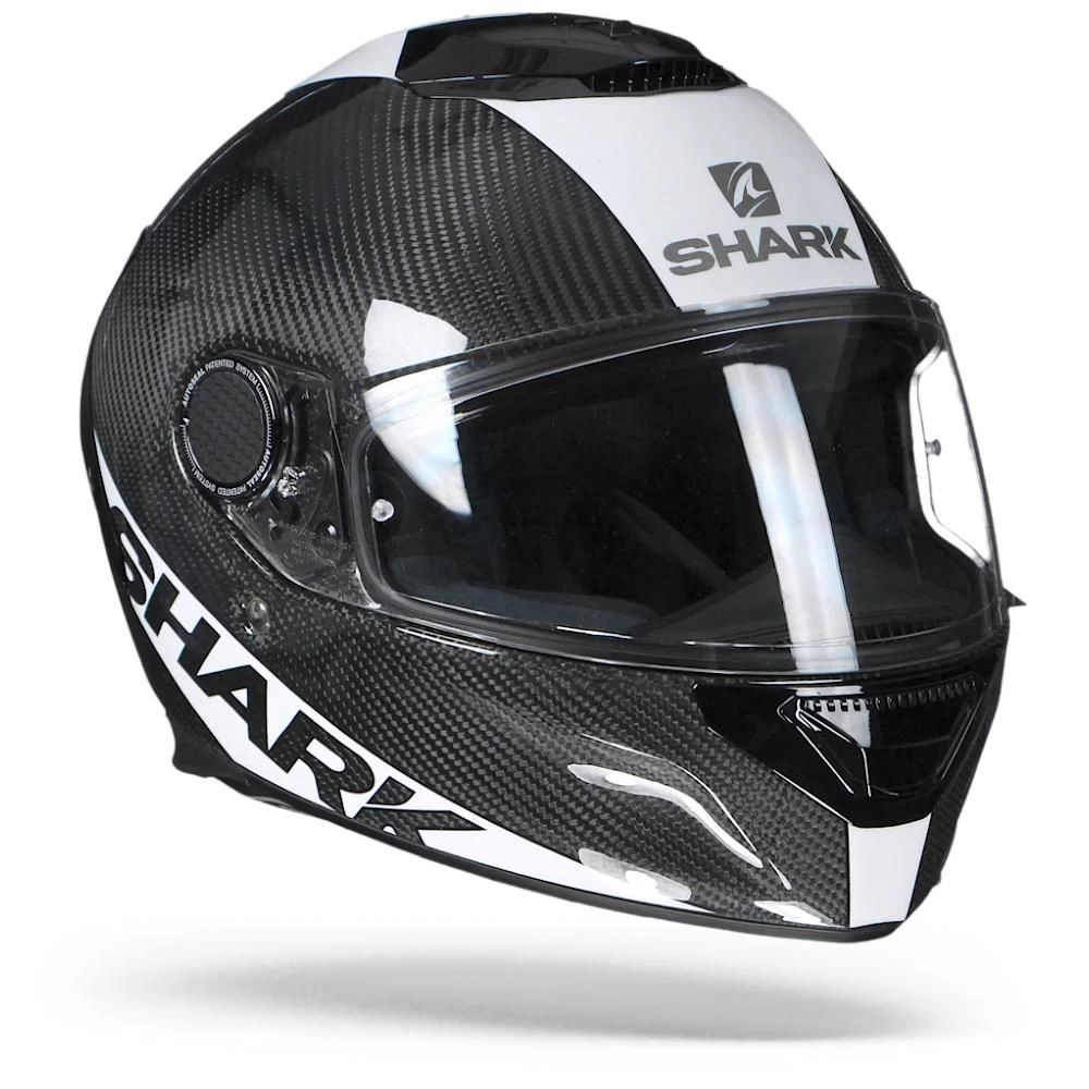 Shark Spartan Carbon 1.2 Skin Carbon DWS Wit Zilver Integraalhelm 2 Shark Spartan Carbon 1.2 Skin Carbon DWS Wit Zilver Integraalhelm - Afbeelding 2