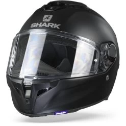 Shark Spartan GT KMA Mat Zwart Integraalhelm -Shark-Motorfietsonderdelen shark spartan gt blank matt black frontpage