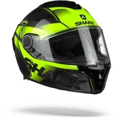 Shark Spartan GT Carbon Shestter DYY Carbon Geel Geel Integraalhelm -Shark-Motorfietsonderdelen shark spartan gt carbon shestter carbon yellow yellow.33 1
