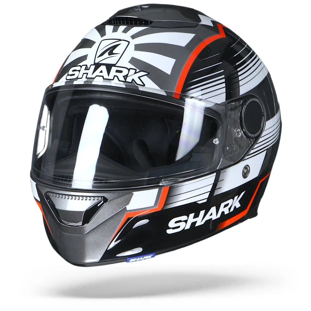 Shark Spartan 1.2 Zarco Malaysian GP AWR Antraciet Wit Rood Integraalhelm 4 Shark Spartan 1.2 Zarco Malaysian GP AWR Antraciet Wit Rood Integraalhelm - Afbeelding 4