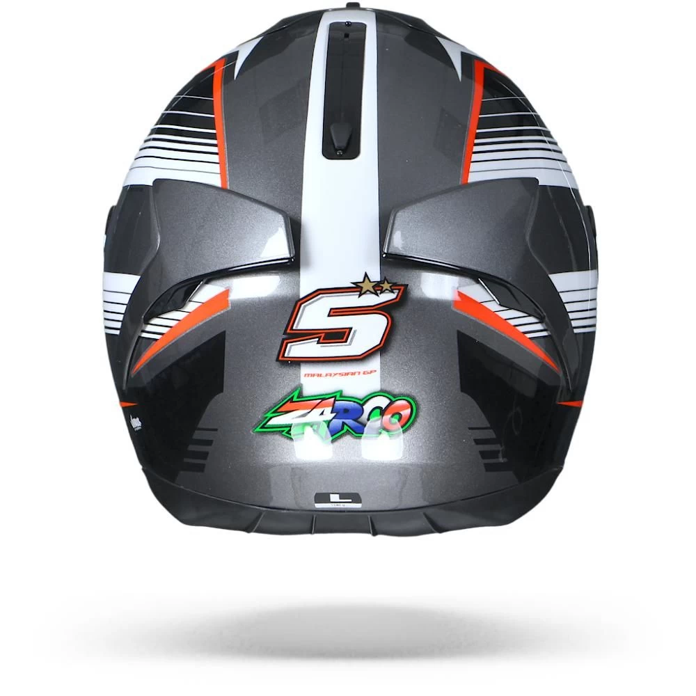 Shark Spartan 1.2 Zarco Malaysian GP AWR Antraciet Wit Rood Integraalhelm 3 Shark Spartan 1.2 Zarco Malaysian GP AWR Antraciet Wit Rood Integraalhelm - Afbeelding 3