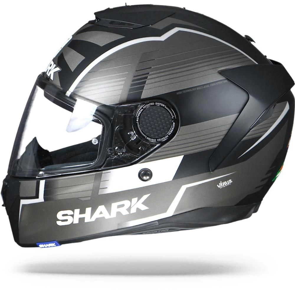 Shark Spartan 1.2 Zarco Malaysian GP KAS Mat Zwart Zilver Integraalhelm 1 Shark Spartan 1.2 Zarco Malaysian GP KAS Mat Zwart Zilver Integraalhelm