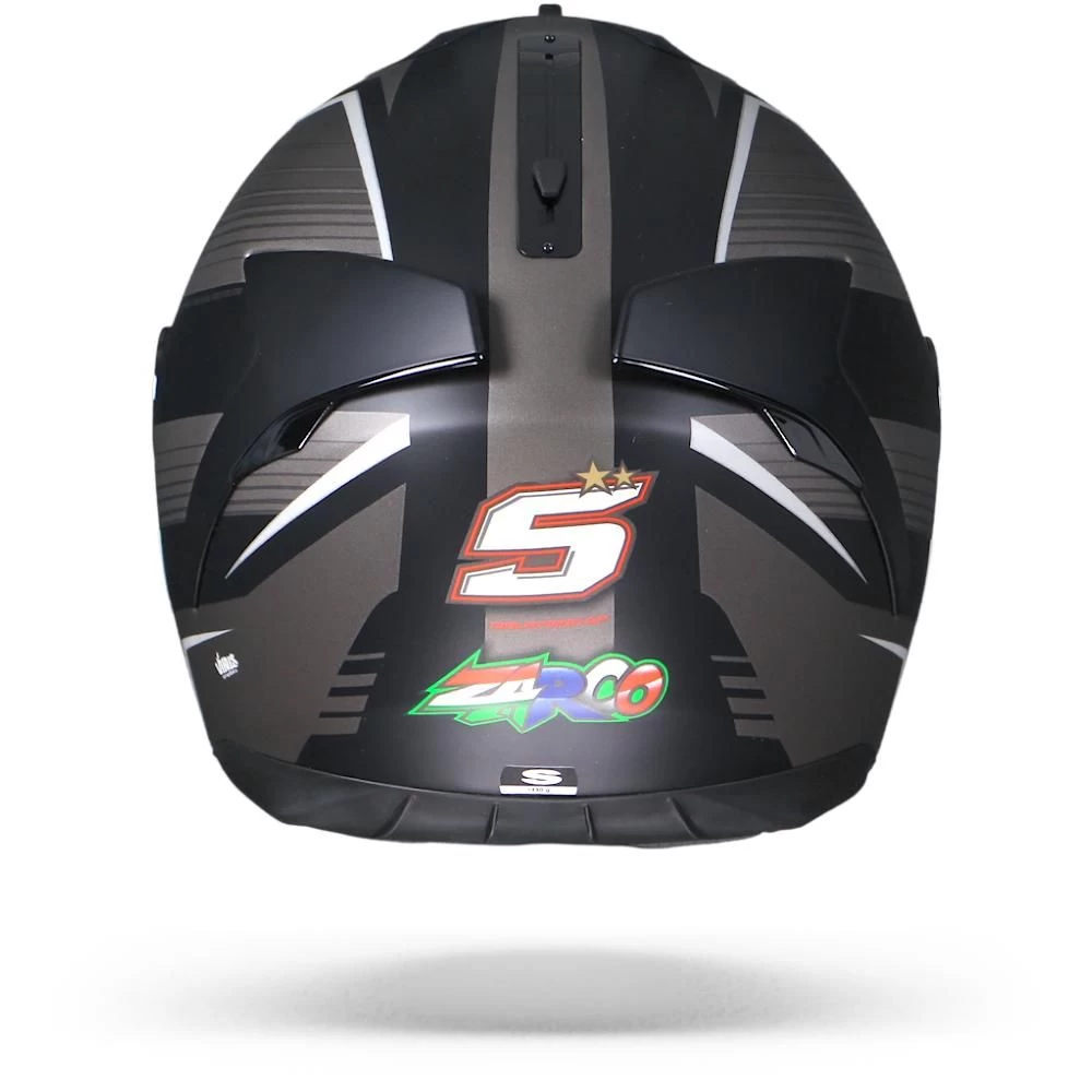 Shark Spartan 1.2 Zarco Malaysian GP KAS Mat Zwart Zilver Integraalhelm 2 Shark Spartan 1.2 Zarco Malaysian GP KAS Mat Zwart Zilver Integraalhelm - Afbeelding 2