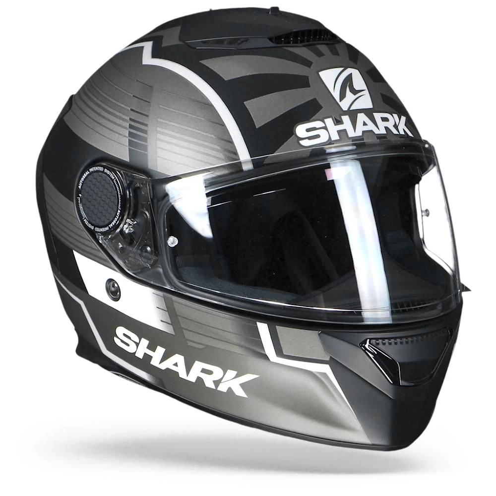 Shark Spartan 1.2 Zarco Malaysian GP KAS Mat Zwart Zilver Integraalhelm 3 Shark Spartan 1.2 Zarco Malaysian GP KAS Mat Zwart Zilver Integraalhelm - Afbeelding 3