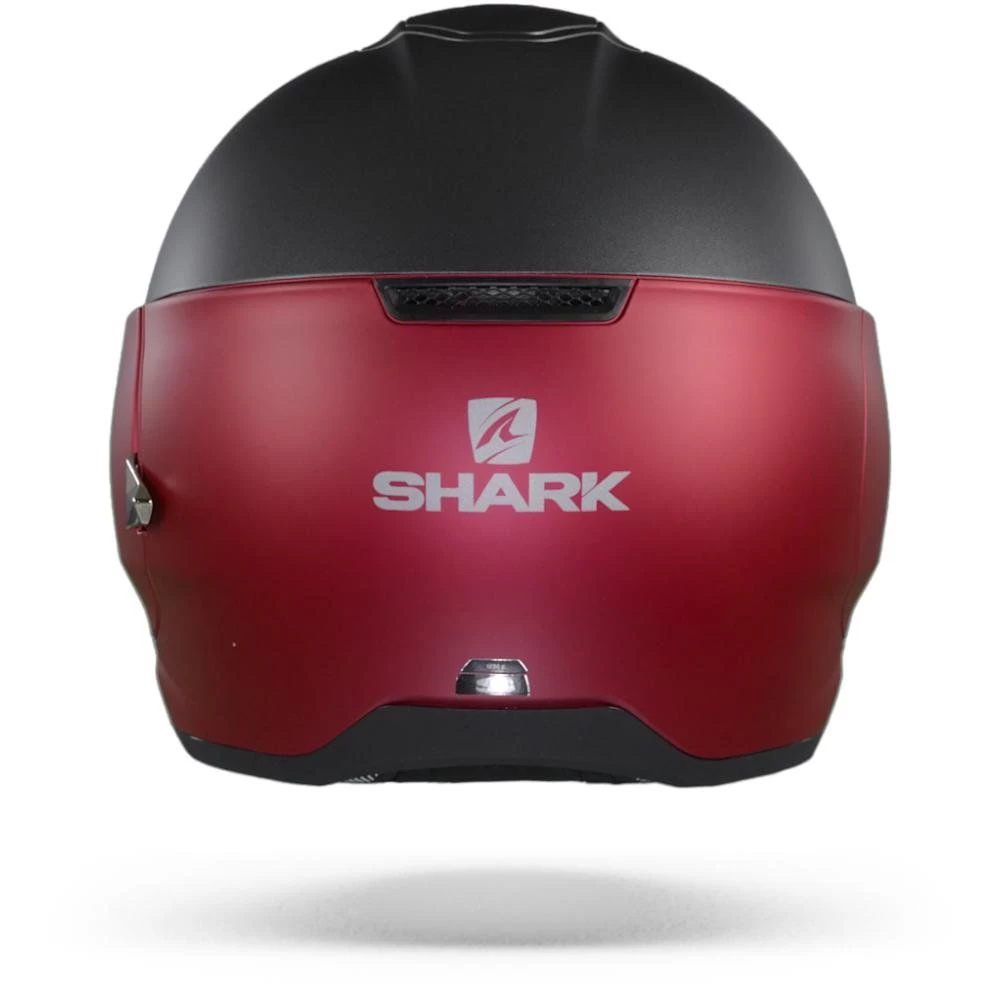 Shark Citycruiser RAR Dual Blank Mat Rood Antraciet Rood Jethelm 2 Shark Citycruiser RAR Dual Blank Mat Rood Antraciet Rood Jethelm - Afbeelding 2