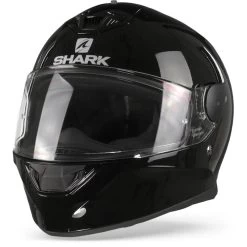 Shark D-Skwal 2 Blank Zwart BLK Integraalhelm -Shark-Motorfietsonderdelen sharkd skwal2blankblk frontpage