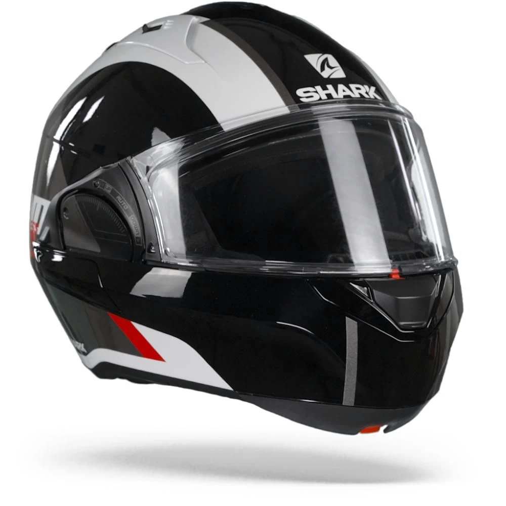 Shark Evo ES Endless WKR Wit Zwart Rood Systeemhelm 3 Shark Evo ES Endless WKR Wit Zwart Rood Systeemhelm - Afbeelding 3