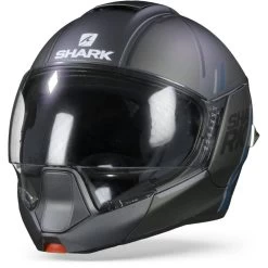 Shark Evojet Vyda Mat Antraciet Blauw Zwart ABK