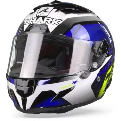 Shark Race-R Pro Aspy Zwart Blauw Geel KBY -Shark-Motorfietsonderdelen sharkracerproaspykby frontpage