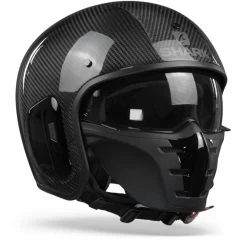 Shark S-Drak 2 Carbon Skin DKS Carbon Zilver Zwart Jethelm -Shark-Motorfietsonderdelen sharks drakcarbonskincarbonzilverzwart.33 1