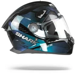 Shark Skwal 2 Venger Zwart Glitter Zwart KXK Integraalhelm -Shark-Motorfietsonderdelen sharkskwal2.2vengerkxk.29 1