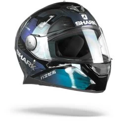 Shark Skwal 2 Venger Zwart Glitter Zwart KXK Integraalhelm -Shark-Motorfietsonderdelen sharkskwal2.2vengerkxk.33 1