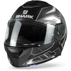 Shark Spartan 1.2 Antheon Mat Zwart Wit Zwart KWK Integraalhelm -Shark-Motorfietsonderdelen sharkspartanantheonmatkwk frontpage