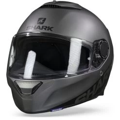 Shark Spartan 1.2 Blank Zwart Antraciet Matt AMA -Shark-Motorfietsonderdelen sharkspartanblankmattama frontpage