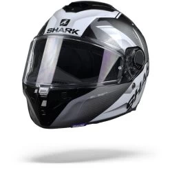 Shark Spartan GT Elgen KAW Zwart Antraciet Wit Integraalhelm -Shark-Motorfietsonderdelen sharkspartangtelgenkaw.04 1