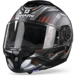 Shark Spartan GT Replican Mat KUS Zwart Chrome Zilver Integraalhelm -Shark-Motorfietsonderdelen sharkspartangtreplikankus frontpage