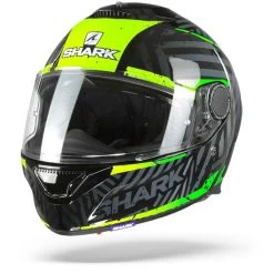 Shark Spartan 1.2 Kobrak KYG Zwart Geel Groen Integraalhelm -Shark-Motorfietsonderdelen spartan kobrak kyg black.04 1