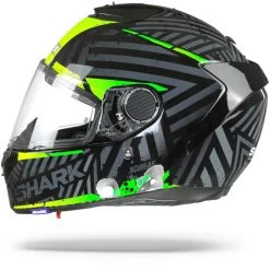 Shark Spartan 1.2 Kobrak KYG Zwart Geel Groen Integraalhelm -Shark-Motorfietsonderdelen spartan kobrak kyg black.10 1