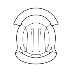 Shark Spartan GT (Carbon) Alveotec Grijs Top Pad